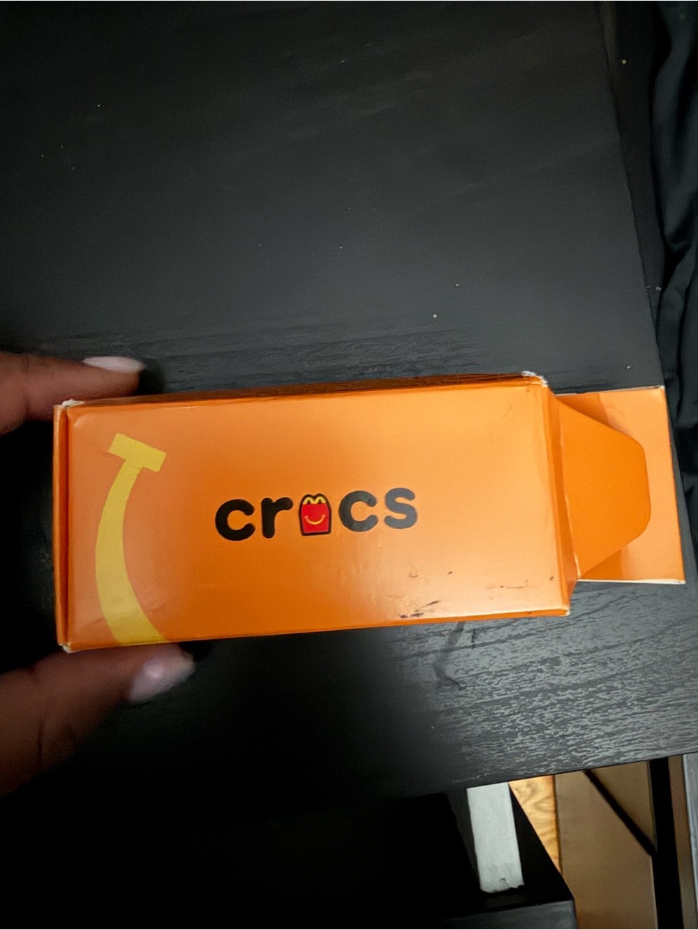 CROCS Orange Box with Yellow Accent and Logo